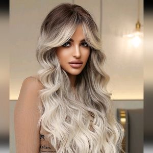 New blonde ombre wig with bangs